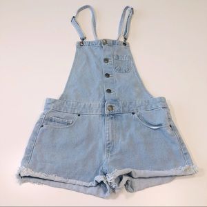 Forever 21 Distressed and Frayed Overalls